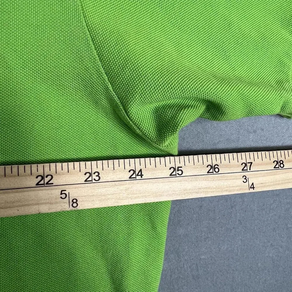 Vintage Polo Ralph Lauren Polo Shirt Mens XL Green Pink Pony Short Sleeve 90s